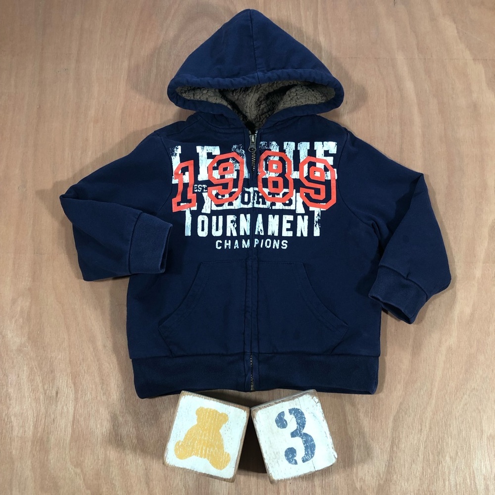 The Children’s Place Blue Fleece Hoodie Jacket 4t